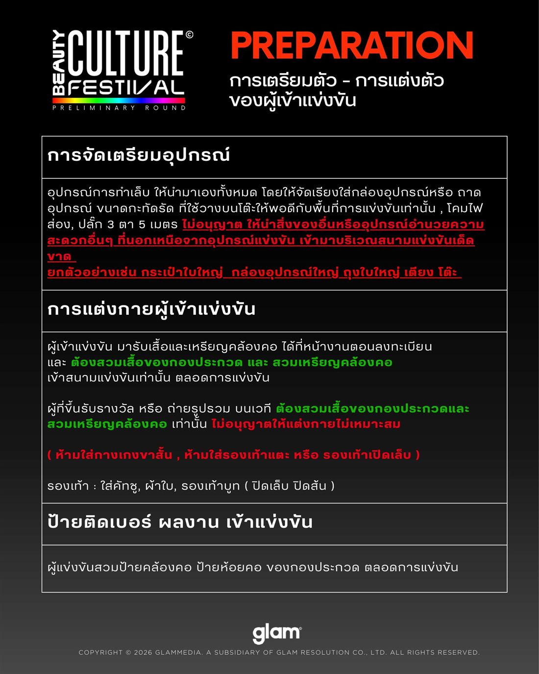 กติกาการแข่งขัน ฟรีสไตล์ มานิเคียว ดีไซน์ หน้า 3